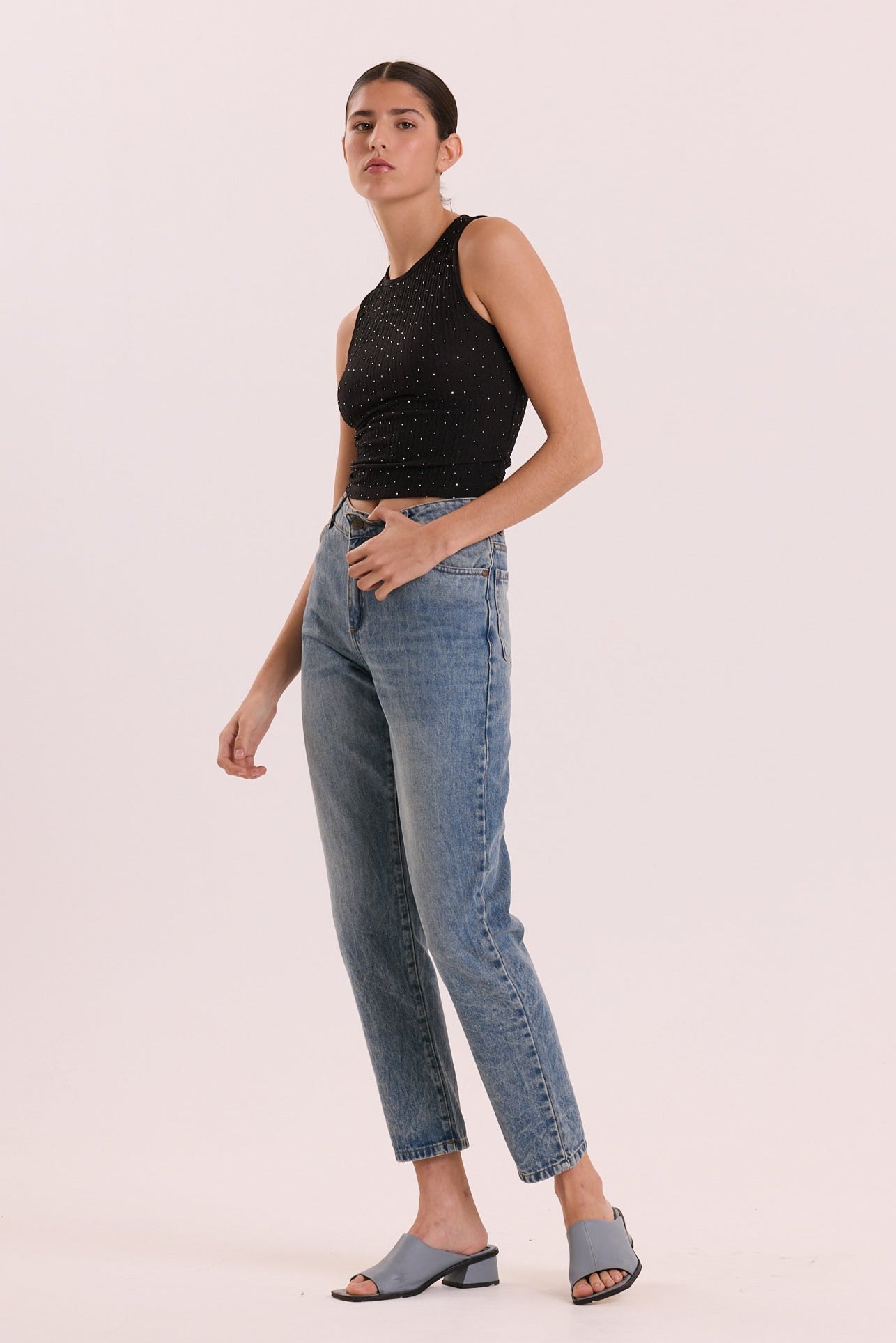 JEAN MOM LIGHT BLUE