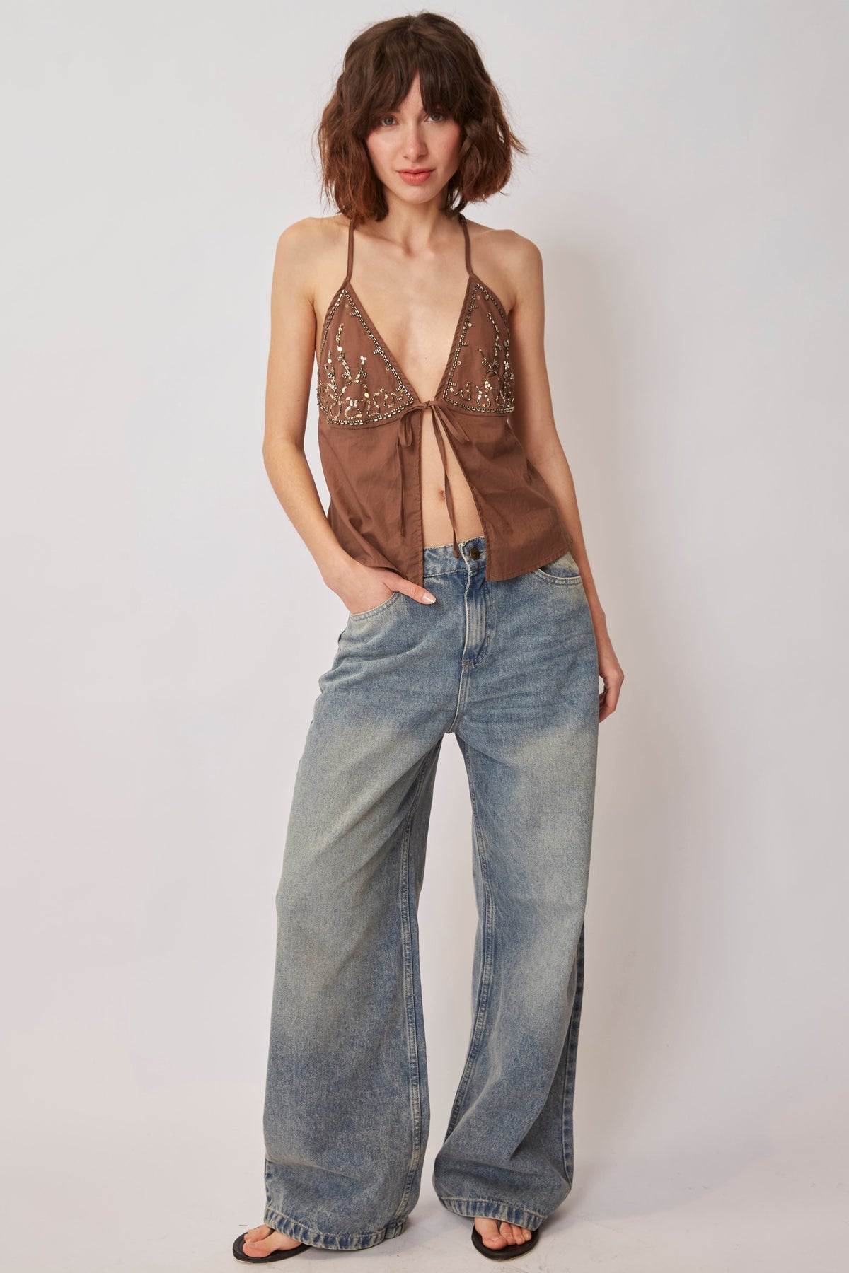JEAN BAGGY WIDE LEG