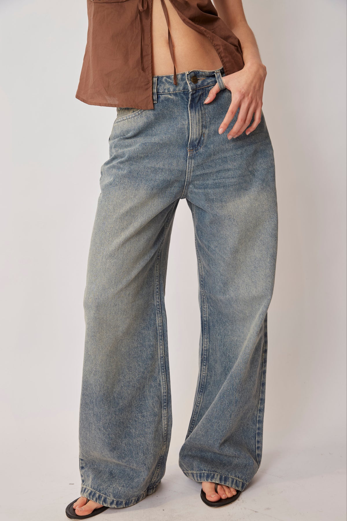 JEAN BAGGY WIDE LEG